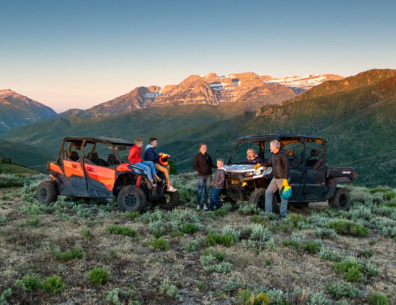 ATV drivers enjoying the rugged Wasatch Mountain terrain