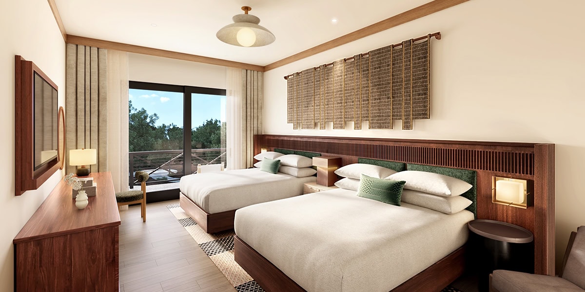 An upscale queen bedroom at Homestead Residences