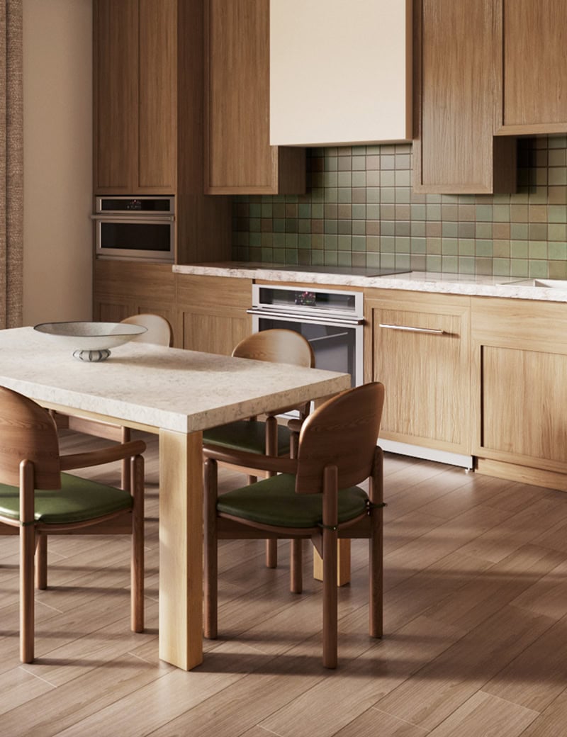 A luxurious dining room